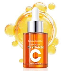 Premium Vitamin C 20% Serum For Face with Hyaluronic & Amino Acids - Boost Skin Collagen, Hydrate & Plump Skin, Anti Aging & Wrinkle Facial Serum – 1 Fl Oz