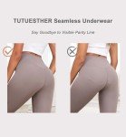 TUTUESTHER Seamless Underwear Women No Show Hipster Panties Mid Rise Full Coverage Soft Panties（Medium,Nude）