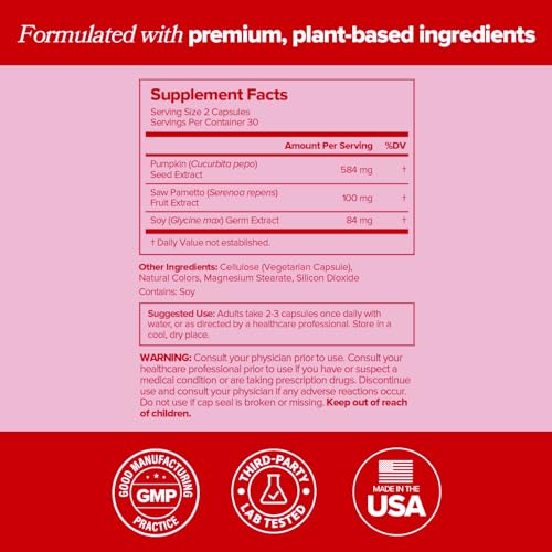 O Positiv URO Bladder Control Supplement for Urinary Urgency, Urinary Frequency, Urinary Leakage with Pumpkin Seed Extract, Soy Germ Extract, Saw Palmetto, 30 Servings (Pack of 1)