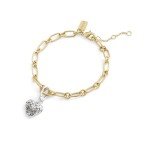 COACH Women's Collectible Signature Quilted Heart Jewelry Charm