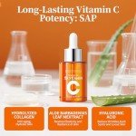 Premium Vitamin C 20% Serum For Face with Hyaluronic & Amino Acids - Boost Skin Collagen, Hydrate & Plump Skin, Anti Aging & Wrinkle Facial Serum – 1 Fl Oz