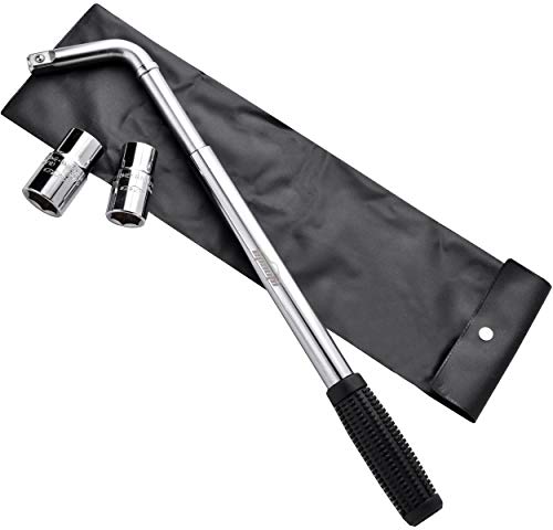 EPAuto Telescoping Lug Wrench with CR-V Sockets
