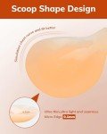 PHODIL Sticky Bra Push Up 2 Pairs,Adhesive Bras Invisible Strapless Backless Bras for Women XL(Fit Cup C/D)