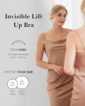 APOWUS Sticky Bra Push Up,Adhesive Bras, Nipple Covers with Lift for Backless Strapless Dress