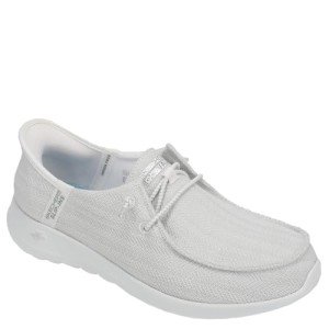 Skechers Performance Slip-Ins: Go Walk Joy-Fantasia Women's Slip On, 11 C/D US, White-Silver