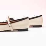 C. Paravano Women's Mary Jane Flats - Comfortable Square Toe Bowknot Ballet Flats with Adjustable Strap, Perfect for Office, Casual and Dressy Events | Two Tone Shoes Flats(White,Size7)