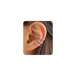 Ear Cuffs Hoop Cuffs Earrings Non Piercing for Women-Clip on earrings Cartilage earrings Dainty 14K Gold/Silver Plated Tarnish Trendy Jewelry Set