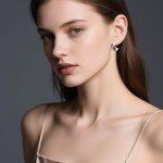 TaYolnFaSo White and Black Enamel Hoop Earrings Stainless Steel C-Shaped Earrings Two Tone Enamel Jewelry Gift for Women