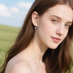 TaYolnFaSo White and Black Enamel Hoop Earrings Stainless Steel C-Shaped Earrings Two Tone Enamel Jewelry Gift for Women