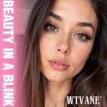 Natural Lash Clusters Wispy Eyelash Clusters C-Curly Individual Lashes 8-16 mm Cluster Eyelash Extensions Natural Look Lash Extension with Thin Lash Band by WTVANE