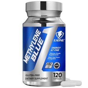 Methylene Blue (USP Grade) Brain Supplement with Vitamin C Ester for Enhanced Absorption, Supports Memory, Focus, Clarity, Cognition, and Energy – ATP Fuel for Optimal Brain Health(120 Capsule)