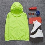 Womens Lightweight Rain Jacket 2025 Summer Essential Zip Up Windbreaker Jackets Long Sleeve Solid Color Packable Rainjacket Womens Rain Jackets Waterproof with Hood