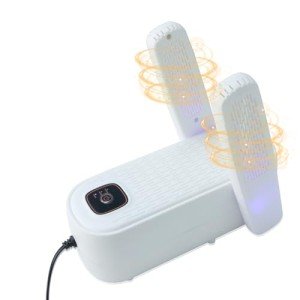 Boot Dryer Shoe Dryer, Glove Dryer and Boot Warmer Heat Blower, with Intelligent Timer(30-60-120min) for Work Boot Ski Sneaker 90° Bendable Adjustable(White)