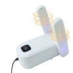 Boot Dryer Shoe Dryer, Glove Dryer and Boot Warmer Heat Blower, with Intelligent Timer(30-60-120min) for Work Boot Ski Sneaker 90° Bendable Adjustable(White)