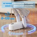 Boot Dryer Shoe Dryer, Glove Dryer and Boot Warmer Heat Blower, with Intelligent Timer(30-60-120min) for Work Boot Ski Sneaker 90° Bendable Adjustable(White)