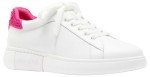 kate spade new york Women's Lift Crystal Lace Up Sneaker, Optic White/Vivid Snap D, 7.5