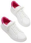 kate spade new york Women's Lift Crystal Lace Up Sneaker, Optic White/Vivid Snap D, 7.5