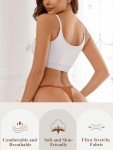 linccure Seamless G-string Thongs for Women - No Show Thong Underwear Stretch Breathable Low Rise Panties 8 Pack (US, Alpha, Small, Regular, Regular, D-8 Pack 4 Colors)