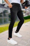 GINGTTO Mens Skinny Jeans Black Slim Fit Denim Jeans for Men Tapered Stretch Fit 36