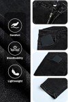GINGTTO Mens Skinny Jeans Black Slim Fit Denim Jeans for Men Tapered Stretch Fit 36