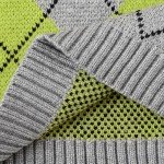 Hyipels Women's Sweater Vest,Y2K Sleeveless Pattern Preppy Style Knitted Crop Tank Top for Girl
