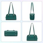 Keyli Shoulder Bag for women Swing polene bags Leather Designer Shoulder Handbag Top-Handle Luxury Purse with Adjustable Strap Green