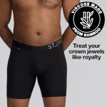STEP ONE Mens Boxers Shorts, 3 Pack, Anti Chafing Underwear for Men, Moisture-Wicking Boxer Shorts with 3D Pouch Mixed Pack X-Large
