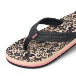 Reef Kids Ahi Flip-Flop, Floral Cheetah, 6 US Unisex Big