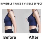 Meigry Nipple Covers for Women Strapless Sticky Bra Push UP Adhesive Pasties Silicone Reusable, 1 Pairs Creme