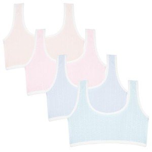 SIAEYINFY Girls Bra, 4PCS Girls Training Bra Cotton Bralette Seamless Cami Crop Bras (US, Age, 8 Years, 4 Packs Style D)