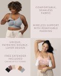 Kindred Bravely Sublime Pumping Bra Hands Free, Adjustable Pumping & Nursing Bra with EasyClip for All Breast Pumps (Pink Heather, 2X Super Busty)
