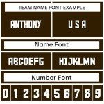 Custom Football Jersey Brown Jerseys Football Uniform Shirts Personalized Team Name Number Fans Gift Men Women Youth S-7XL