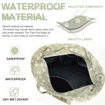 Waterproof Beach Tote Pool Bags for Women Ladies Extra Large Gym Tote Carry On Bag With Wet Compartment for Weekender Travel