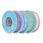 TECSONAR Crystal Rainbow PLA 3D Printer Filament, 4Rolls,1KG Spool(2.2lbs) 1.75mm Gradient Filament for Most FDM 3D Printers,4 Different Crystal Rainbow Colors