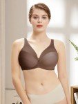 Supportive Bras for Women Large Bust Full Coverage Plus Size Push up Bras for Women Underwire Bra for Large Breasted Womens Plus Size Minimizer Bra Lift up Full Support Coffee Brown 42D 42 D