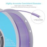 TECSONAR Crystal Rainbow PLA 3D Printer Filament, 4Rolls,1KG Spool(2.2lbs) 1.75mm Gradient Filament for Most FDM 3D Printers,4 Different Crystal Rainbow Colors