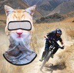 3D Cat Ski Balaclava Sheisty Face Mask with Ears Cute Animal Ski Mask for Music Festivals Raves Party Outdoor Activities 2pack cat+Dog