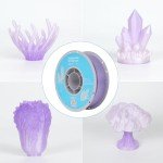 TECSONAR Crystal Rainbow PLA 3D Printer Filament, 4Rolls,1KG Spool(2.2lbs) 1.75mm Gradient Filament for Most FDM 3D Printers,4 Different Crystal Rainbow Colors