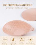 digitharbor Sticky Bras Push Up Adhesive Invisible Bra Backless Strapless Bra for Women Nude