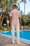 COOFANDY Men Sets Outfits 2 Piece Beach Wedding Shirts Casual Loose Pants