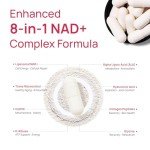 Selerb NAD+ Supplement for Women - NMN Alternative with β-NAD+, Trans-Resveratrol, CoQ10, D-Ribose - Promotes Cellular Renewal, Energy, and Radiant Skin Health - 180 Capsules