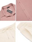 COOFANDY Men Sets Outfits 2 Piece Beach Wedding Shirts Casual Loose Pants