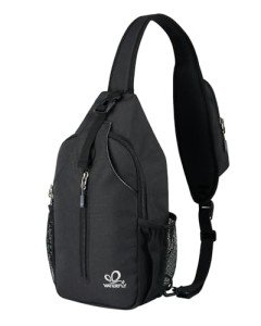 WATERFLY RFID Crossbody Sling Backpack Sling Bag Travel Hiking Chest Bag Daypack