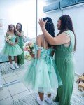 TRHTX A-line Champagne Homecoming Dress 2025 3D Butterfly Short Cocktail Dresses Tie Strap Party Gowns Petite Size 0