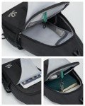 WATERFLY RFID Crossbody Sling Backpack Sling Bag Travel Hiking Chest Bag Daypack