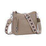 befen Genuine Leather Crossbody bag for Women, Brown Leather Purse Women's Hobo Crossbody Purse Shoulder Handbags with Adjustable Wide Shoulder Strap for Everyday and Travel，Grey