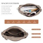 befen Genuine Leather Crossbody bag for Women, Brown Leather Purse Women's Hobo Crossbody Purse Shoulder Handbags with Adjustable Wide Shoulder Strap for Everyday and Travel，Grey