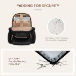 LOVEVOOK Laptop Backpack for Women with Pouch Pocket for Large Capacity Cup,18 Inch Laptop Computer Bag Travel Backpack Purse,Waterproof Work Business Backpack College Teacher Bags,Grayish Purple