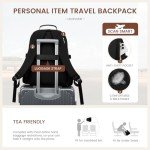 LOVEVOOK Laptop Backpack for Women with Pouch Pocket for Large Capacity Cup,18 Inch Laptop Computer Bag Travel Backpack Purse,Waterproof Work Business Backpack College Teacher Bags,Grayish Purple