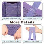 Fammart Mesh Beach Bag, Large Beach Tote with Top Zipper Closure & 8 Pockets Toys Pool Bag Family Vacation Cruise Essentials